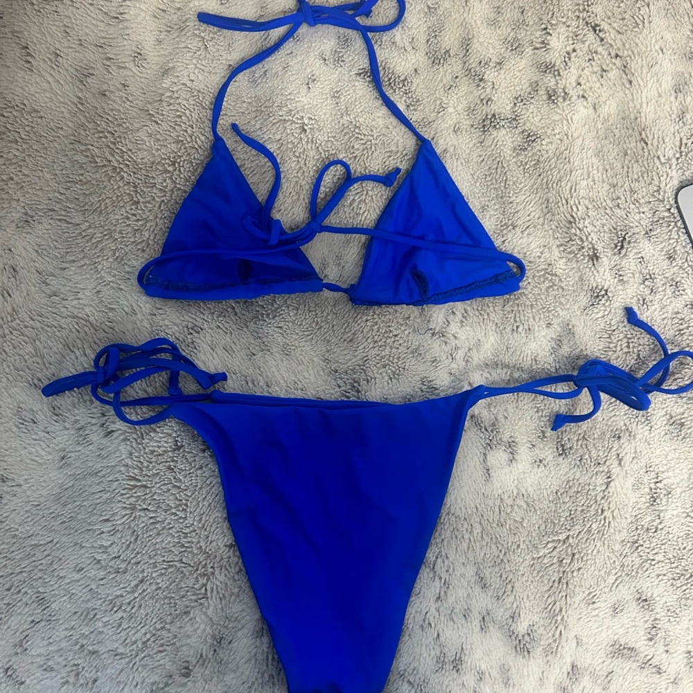 Blue small bikini set